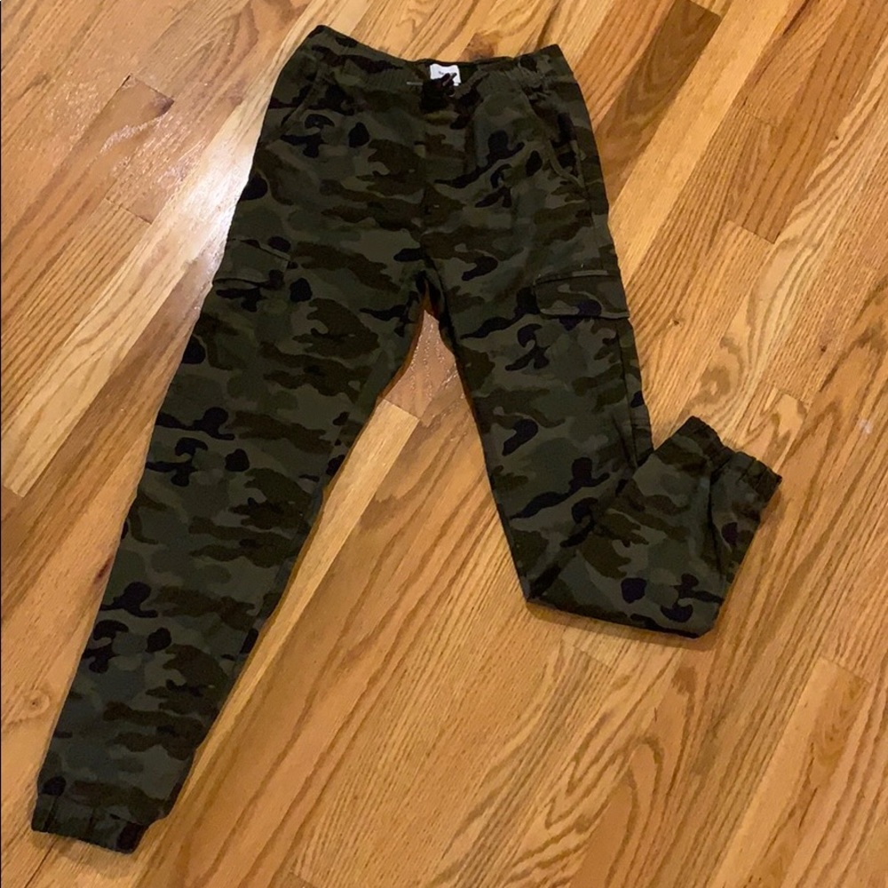 OLD NAVY Boys Camouflage Joggers - lightly worn